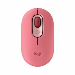 Mouse Inalámbrico Logitech Pop Con Emotes 910-006545, Color Ros