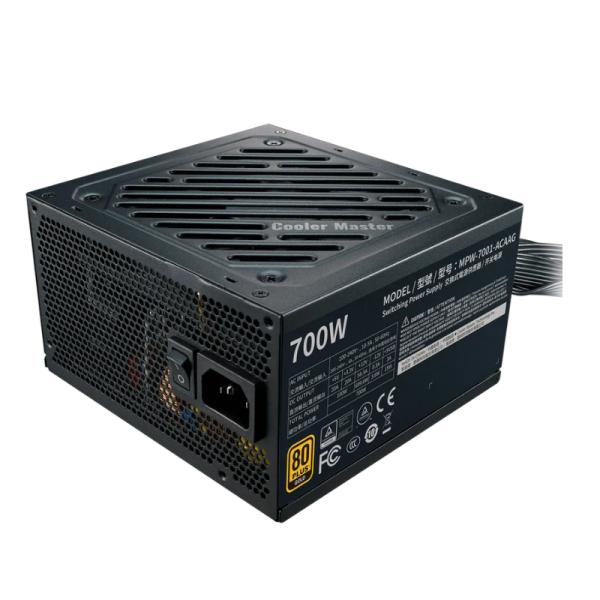 Fuente de Poder Cooler Master G700 Gold 700W 80 Plus No Modular ATX – Negro