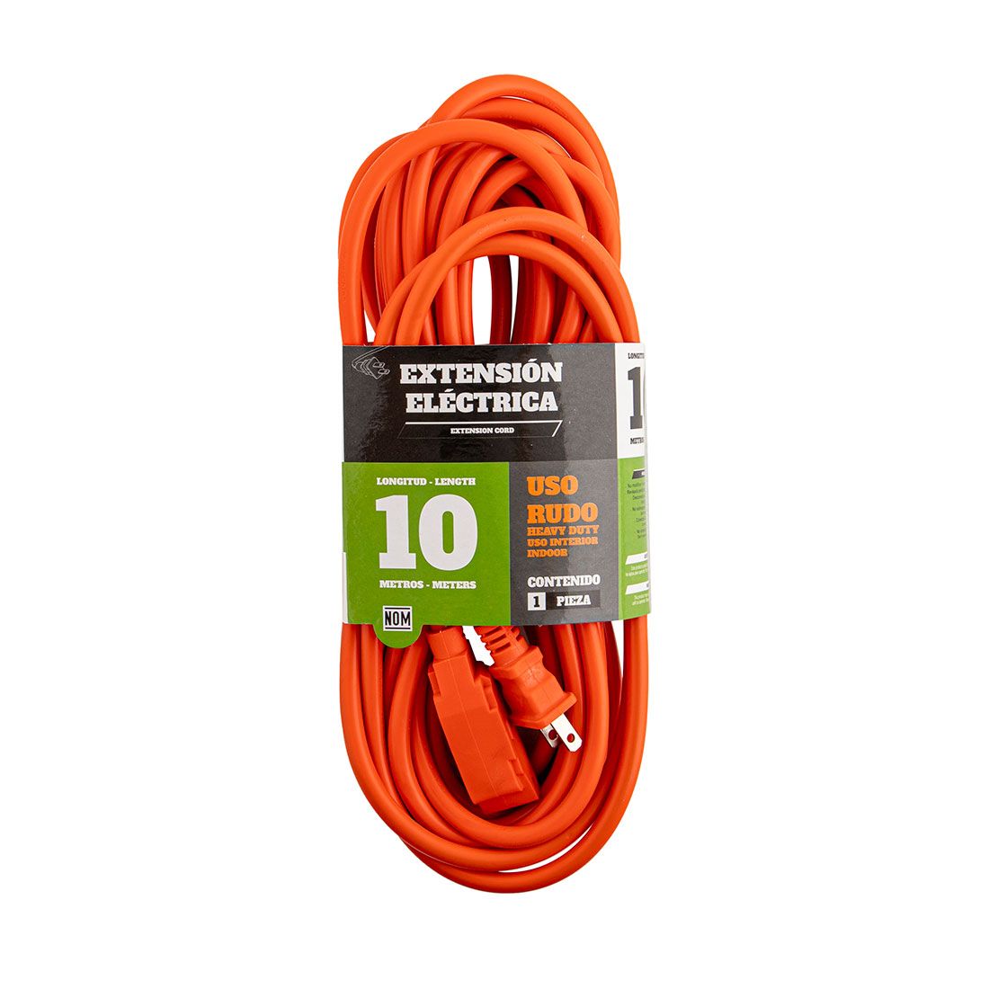 Extensión eléctrica heavy duty 10m