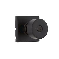Cerradura Pomo con Llave Negro Mate Bilbao Kwikset
