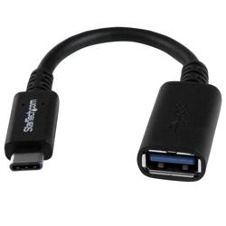 Adaptador USB-C a USB-A, Color Negro, 15cm, Startech.Com