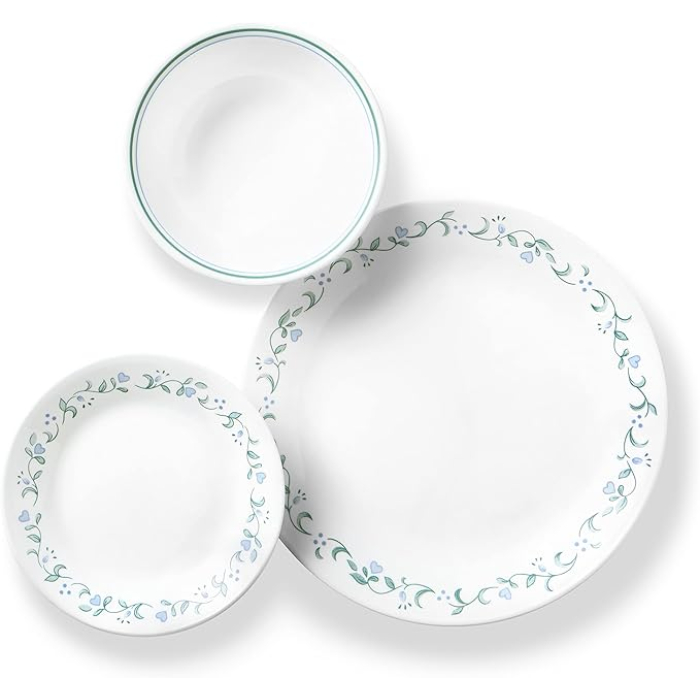 VAJILLA 12 PIEZAS REDONDA COUNTRY COTTAGE CORELLE