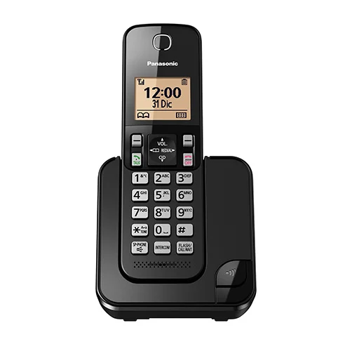 Telefono Fijo Panasonic KX-TGC350 – Negro – KX-TGC350LAB
