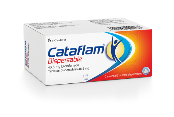 Cataflam dispersable 46,5mg x60 Tabletas