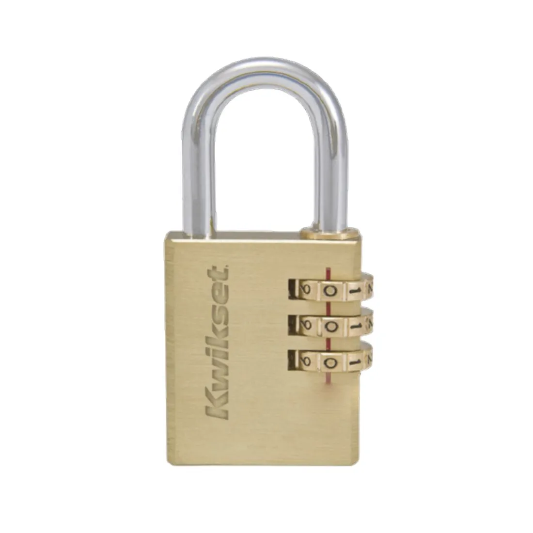 Candado de combinación 3 dígitos latón KWIKSET 20mm en blíster