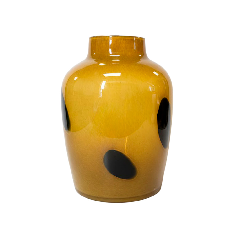 Florero decorativo de vidrio 22x30 cm carey