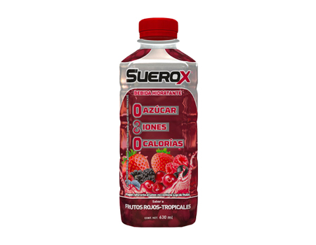 Suerox Bebida Hidratante Sin Azúcar Frutos Rojos 630 ml