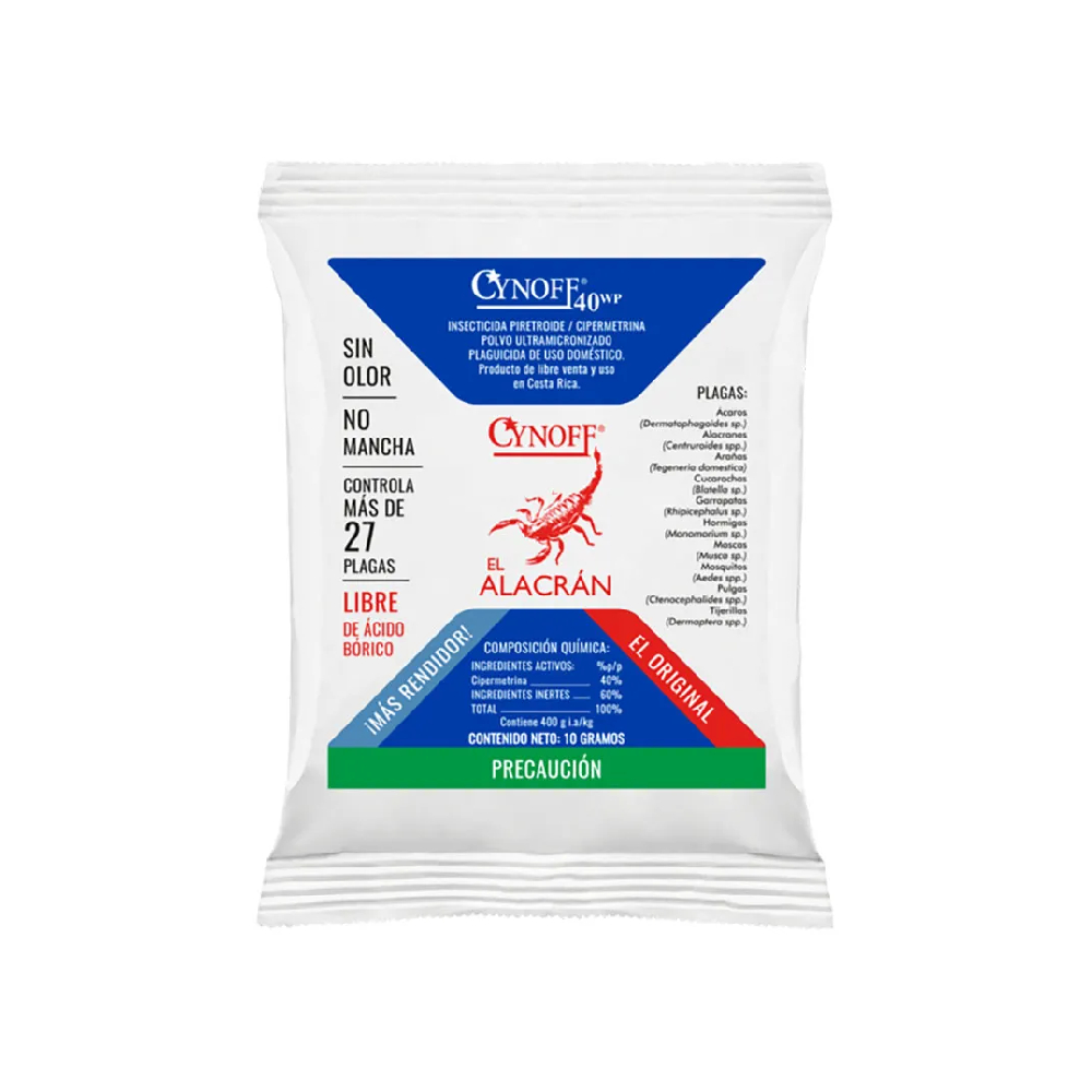 Insecticida 40wp elimina mas de 27 plagas 10 gramos