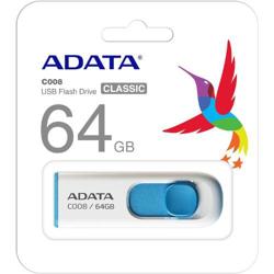 Memoria Usb 64Gb Adata White+Blue Ac008-64G-Rwe