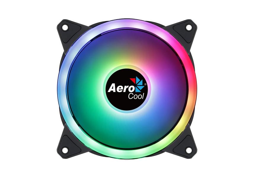 Abanico Aerocool DUO 12 ARGB 6-PIN 1X12CM – Negro