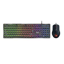TECLADO Y MOUSE GAMING RGB GENIUS SCORPION KM-GX6 ALÁMBRICO USB ESPAÑOL 31330010401 NEGRO