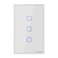 Apagador Triple Wi Fi T1 Blanco Sonoff