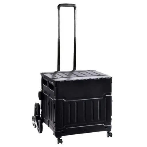 Carrito Plegable con Llantas La Gotera 30Kg Max. Negro YN8802N