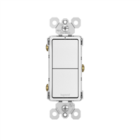 Apagador Doble 3 Vias 15 A Blanco Radiant