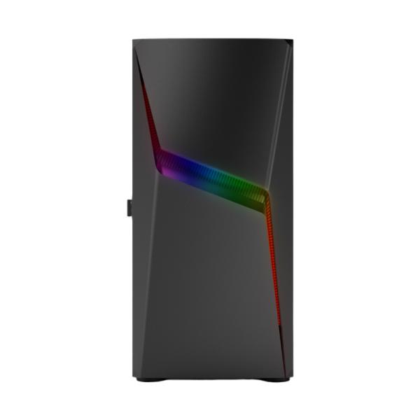 Case Gaming RGB eagle warrior storm CG03YBRA001C mid tower 1 ventilador de 120MM con vidrio lateral y tira RGB