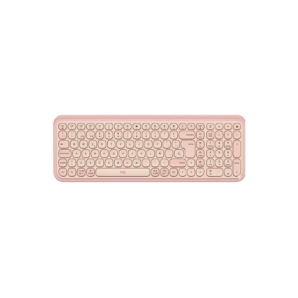 Logitech Teclado/mouse inalámbrico BT rosado/blanco