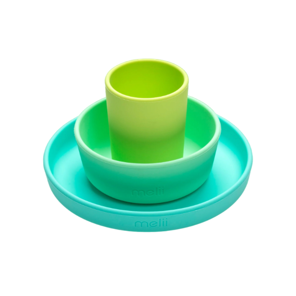 Set de platos para comida de silicon 3 pzas