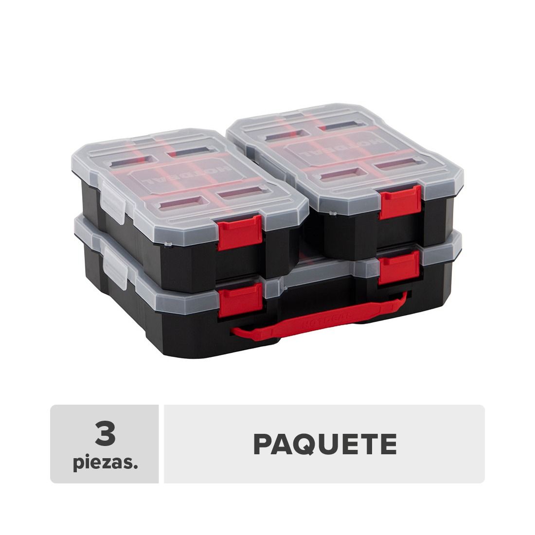 Organizador apilable 3 piezas