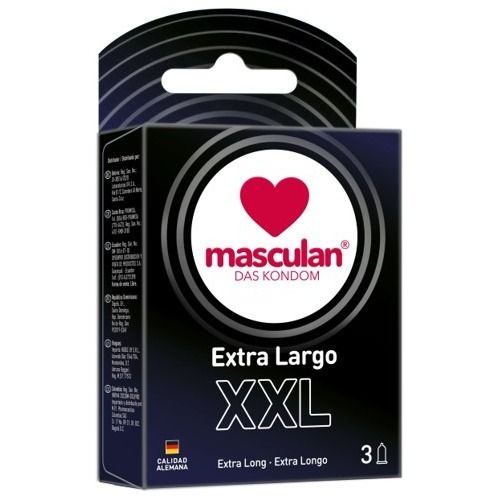 MASCULAN PRESERVATIVO BLACK XXL X 3 UNDS