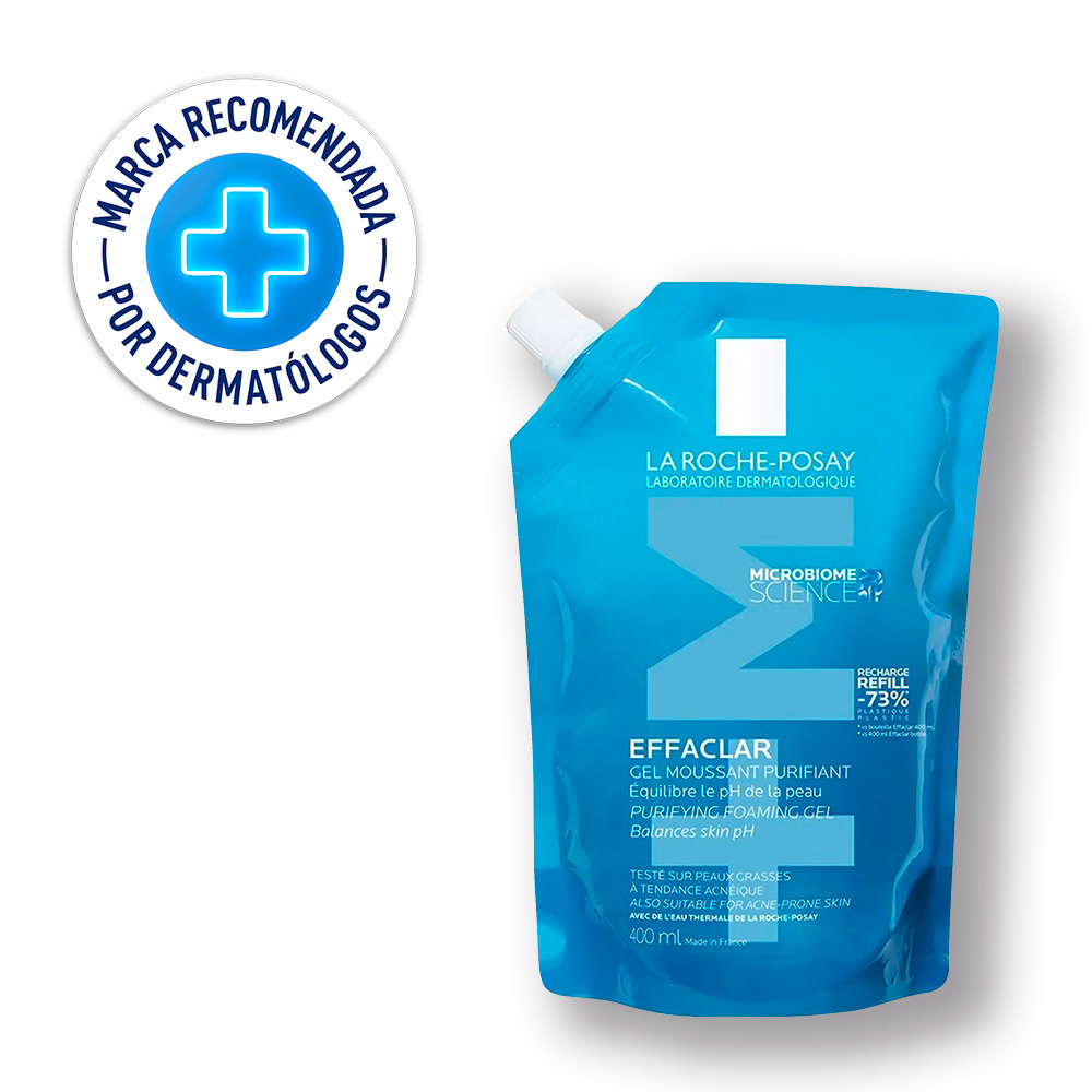La Roche Posay Gel Limpiador Effaclar +M Refill Pieles Mixtas a Grasas 400ml