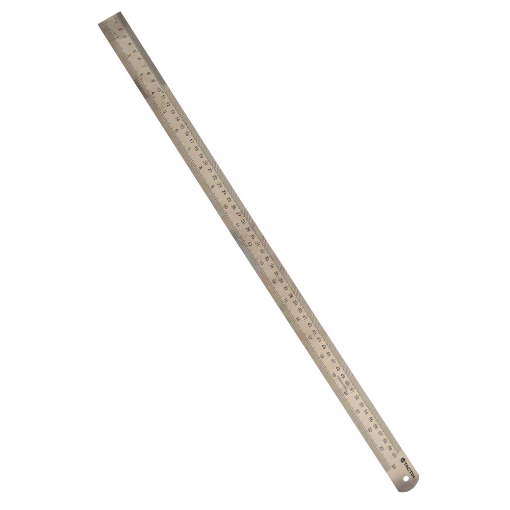 Regla de acero inoxidable 24 pulg