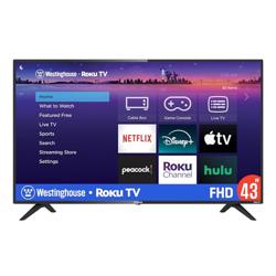 Westinghouse Roku TV 43 Inch Smart TV, 1080p Full HD, Apple Air