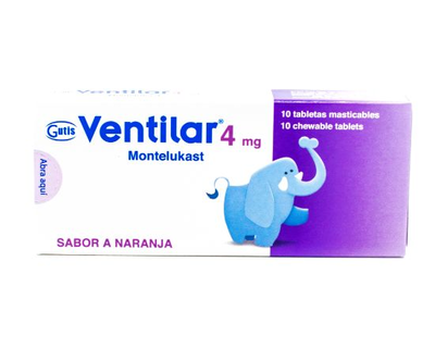Ventilar Gutis 4 Mg X 10 Tabletas