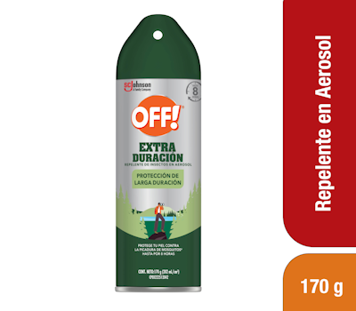 OFF EXTRA DURACIÓN REPELENTE DE INSECTOS EN AEROSOL 170 G