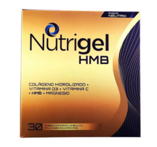 Nutrigel HMB, sabor NEUTRO, 30 sobres, 14.88g