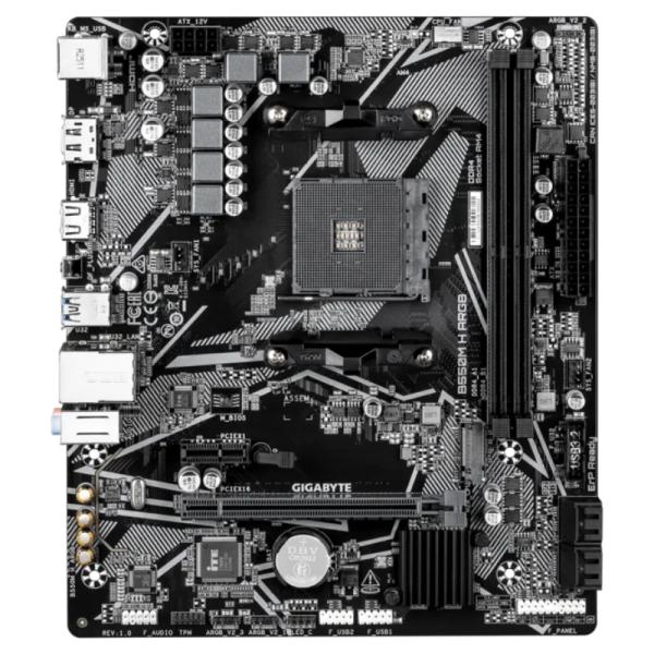 Tarjeta Madre Gigabyte B550M H ARGB AM4 MATX DDR4 – Negro