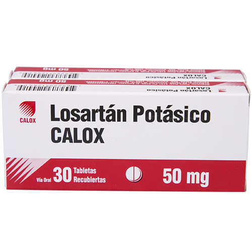 CALOX LOSARTAN POTASICO TABLETAS 50 MG