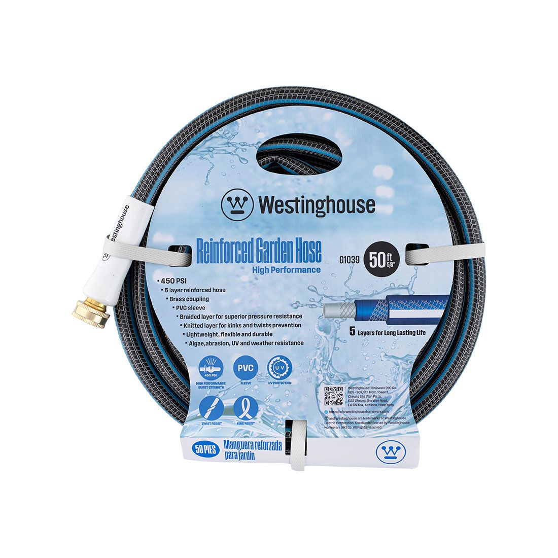 Manguera 5/8in pvc Westinghouse 30m