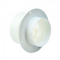 Conector Plastica Pared 4" Ducto Secadora Dundas