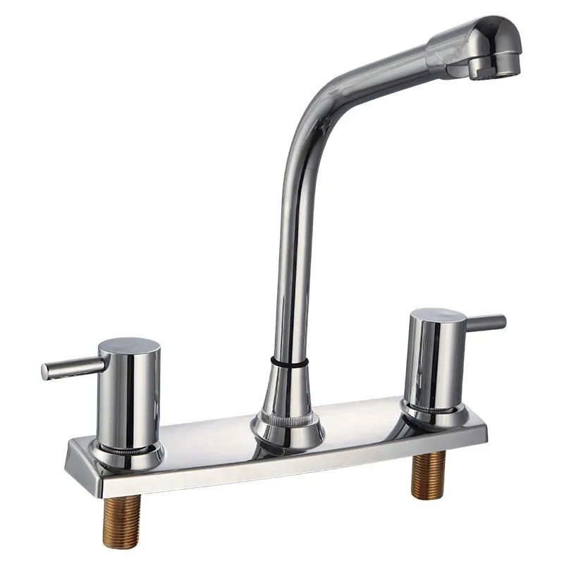 Grifo para cocina 8" cuello alto cromada