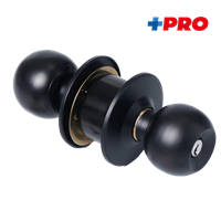 Cerradura Pomo Negro Sin Llave + Pro