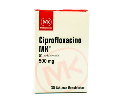 Ciprofloxacino MK, 500 mg, 1 de 30 table