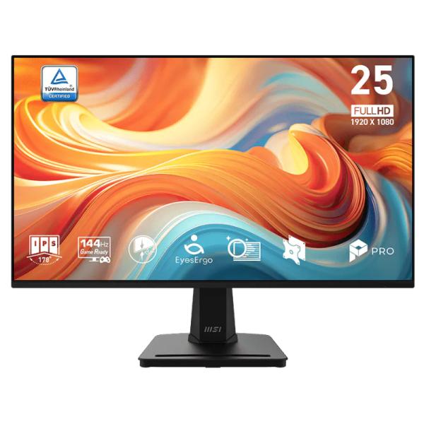 Monitor MSI Pro MP251 E14L 25 Pulg 1920X1080 144HZ IPS Adaptive-Sync HDMI 1.4 / VGA – Negro