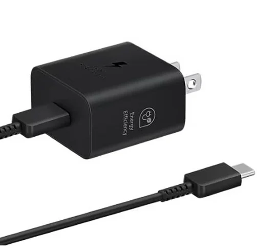 Cargador Samsung con cable – 25W Low Stanby – USB-C 1M- Negro