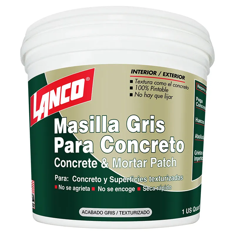 Masilla para concreto gris 1/4 gal