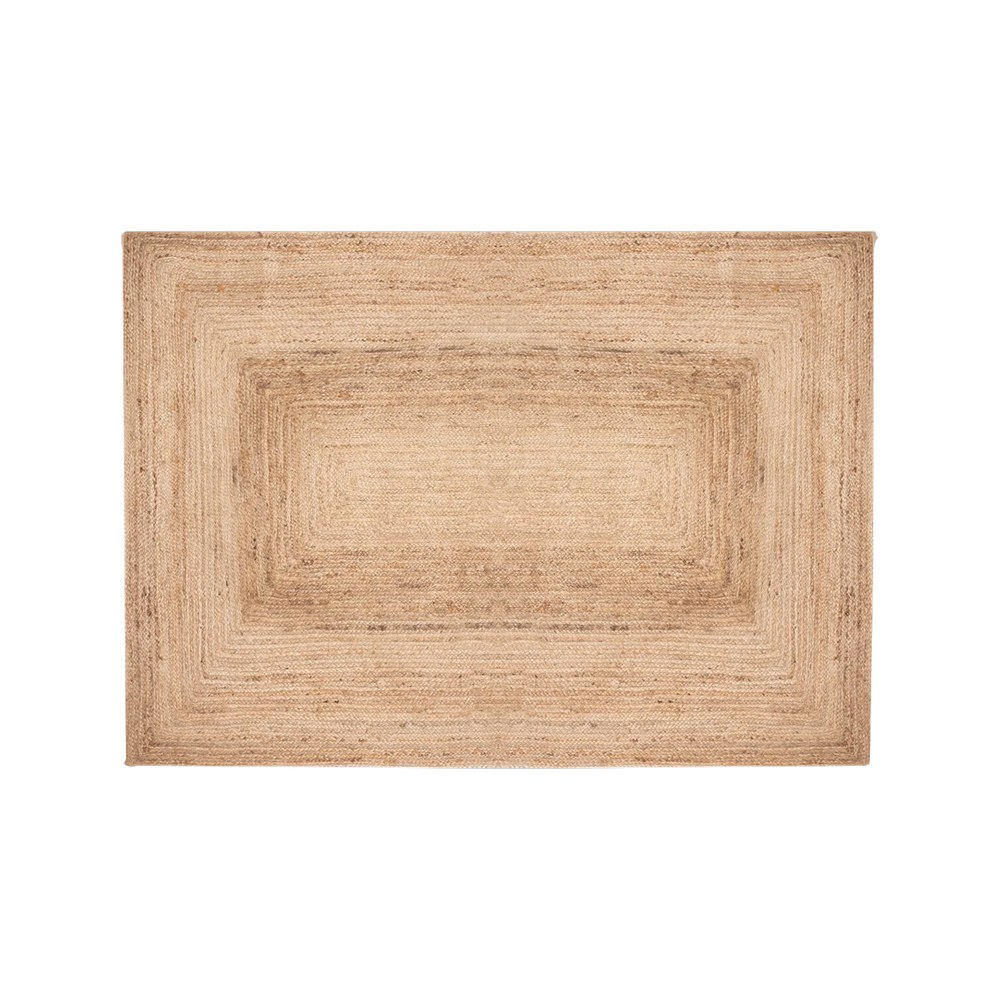 Alfombra decorativa de yute 230x160cm beige
