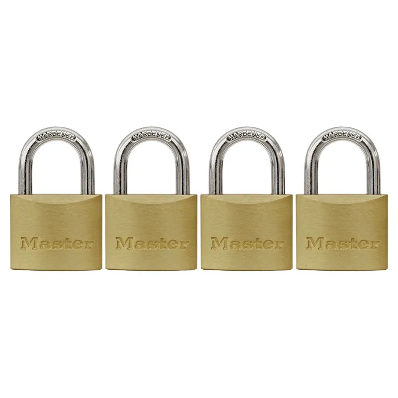 Juego de 4 candados de arco corto 40 mm