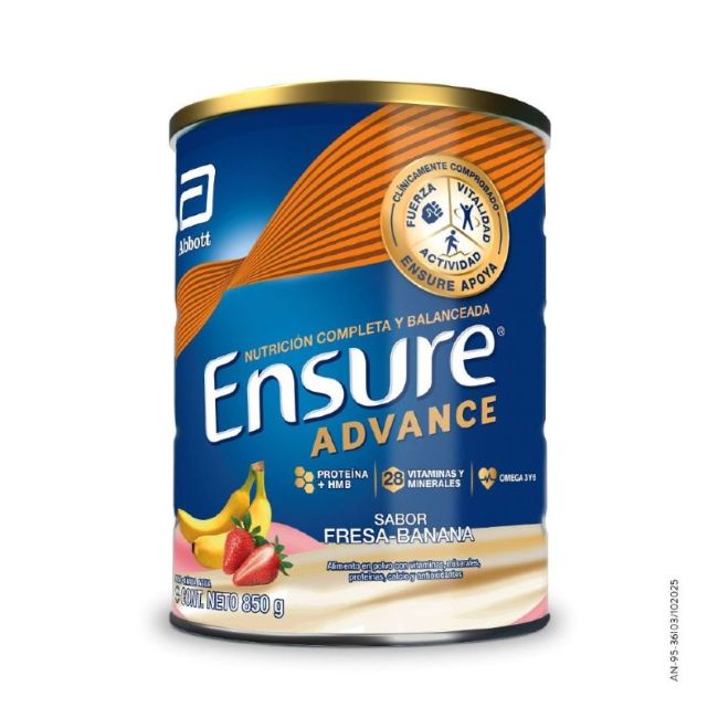 Ensure Advance fresa-banano 850 gramos