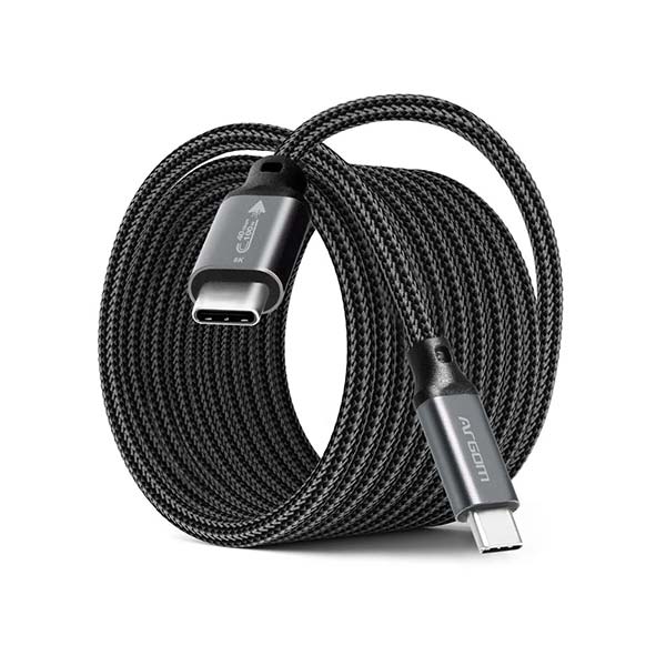 Argom Cable USB-C a USB-C negro