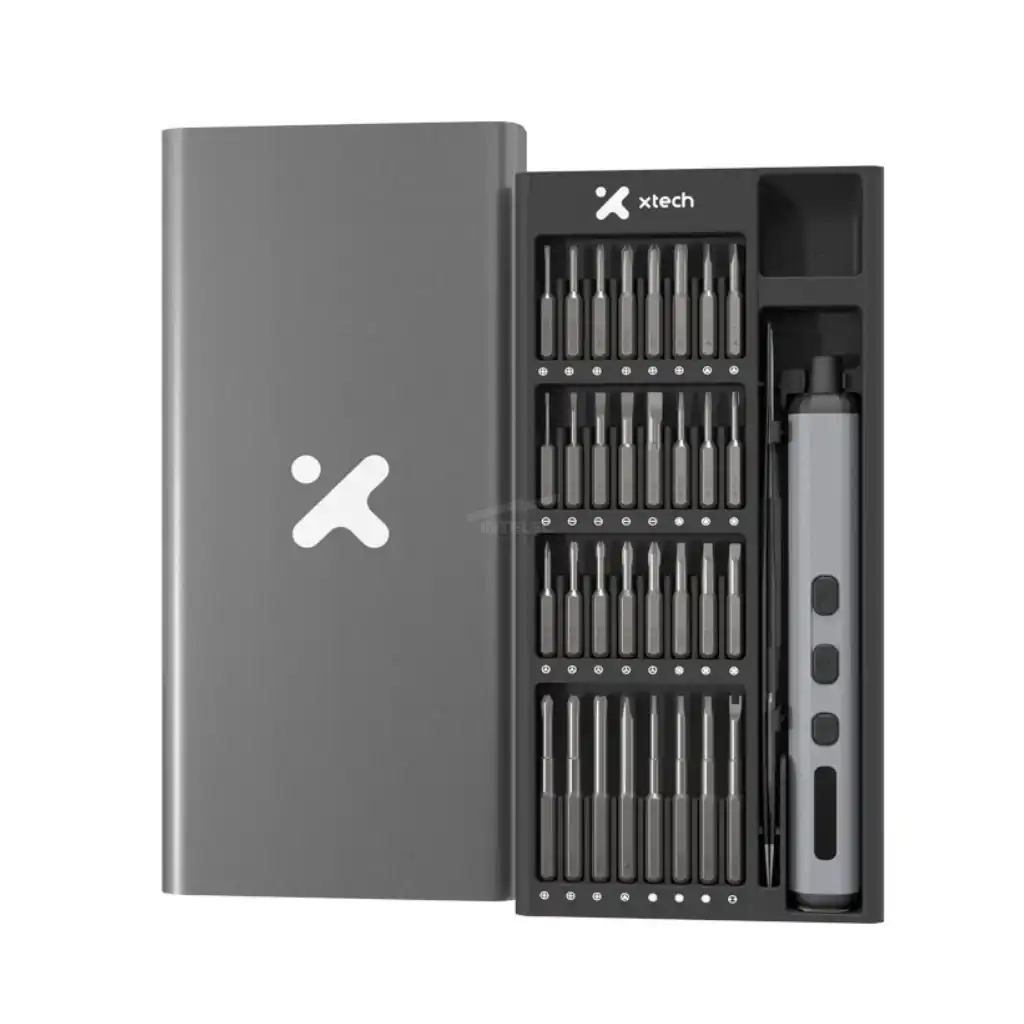 KIT DE DESTORNILLADOR DE PRECISION ELECTRICO XTECH 68 EN 1