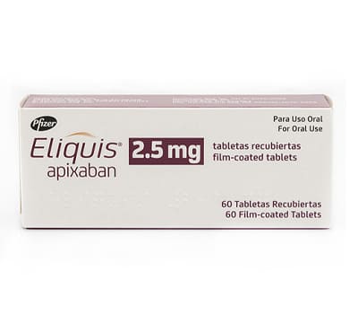 ELIQUIS 2,5 MG TABLETAS VIA ORAL