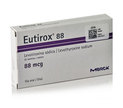 EUTIROX 88 mcg x 50 TABLETAS