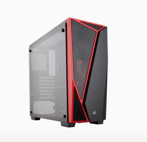 Case Corsair Gaming Mid Tower Carbide Series Spec-04 Ventilador 1 de 120MM – Negro / Rojo