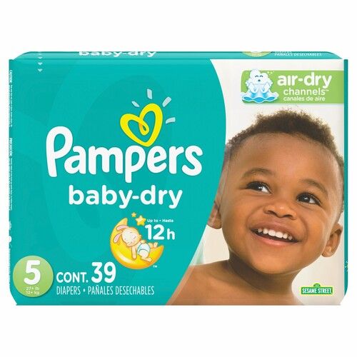 PAMPERS BABY DRY MEGA #5 39UN /2