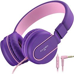 Kids Headphones for School with Microphone, 93dB Volume Limited