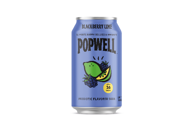 Popwell Blackberry Lime Bebida Funcional con probióticos 355ml